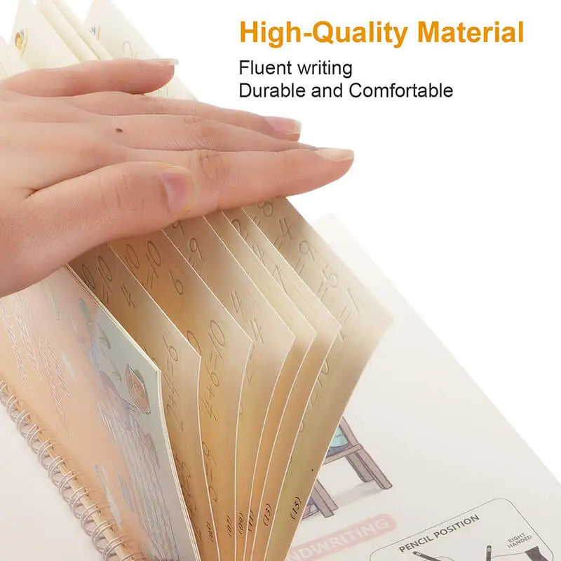 SANK Montessori Reusable Magic Book Calligraphy Copybook Children's Notebook For Calligraphy Handwriting Copybook Writing Gifts
